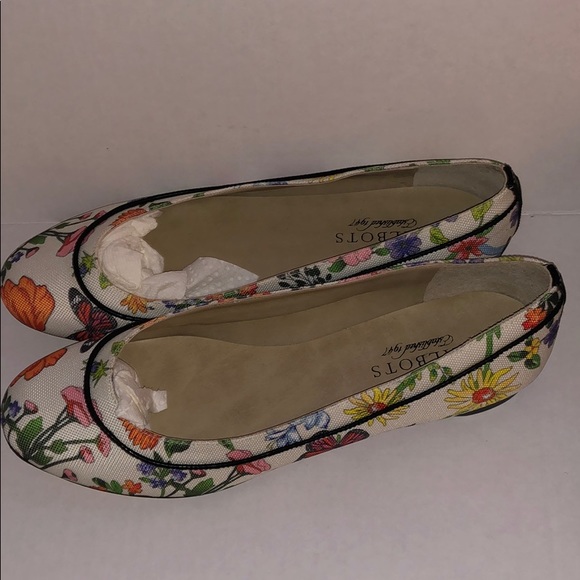 NWT Talbots Umbra Floral Flats, Size 7.5 - Picture 4 of 7